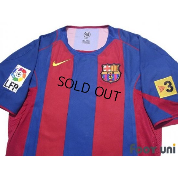 Photo3: FC Barcelona 2004-2005 Home Authentic Shirt #15 Edmilson LFP Patch/Badge