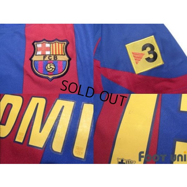 Photo7: FC Barcelona 2004-2005 Home Authentic Shirt #15 Edmilson LFP Patch/Badge