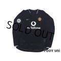 Manchester United 2003-2005 Away Long Sleeve Shirt #10 van Nistelrooy Champions League Patch/Badge