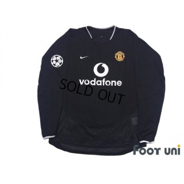 Photo1: Manchester United 2003-2005 Away Long Sleeve Shirt #10 van Nistelrooy Champions League Patch/Badge