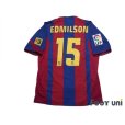 Photo2: FC Barcelona 2004-2005 Home Authentic Shirt #15 Edmilson LFP Patch/Badge (2)