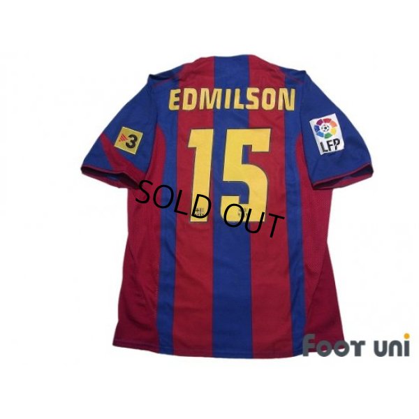 Photo2: FC Barcelona 2004-2005 Home Authentic Shirt #15 Edmilson LFP Patch/Badge