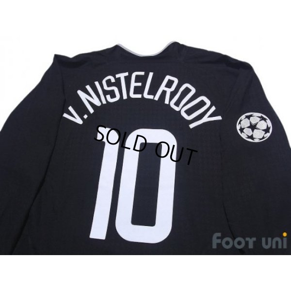 Photo4: Manchester United 2003-2005 Away Long Sleeve Shirt #10 van Nistelrooy Champions League Patch/Badge