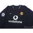 Photo3: Manchester United 2003-2005 Away Long Sleeve Shirt #10 van Nistelrooy Champions League Patch/Badge