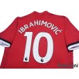 Photo4: Manchester United 2017-2018 Home Shirt #10 Ibrahimovic