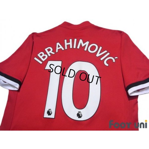 Photo4: Manchester United 2017-2018 Home Shirt #10 Ibrahimovic
