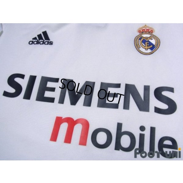 Photo6: Real Madrid 2003-2004 Home Long Sleeve Shirt Champions League Patch/Badge
