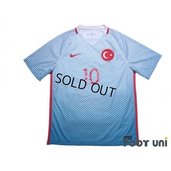 Photo1: Turkey Euro 2016 Away Shirt #10 Arda Turan