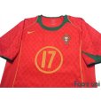 Photo3: Portugal Euro 2004 Home Shirt #17 Cristiano Ronaldo