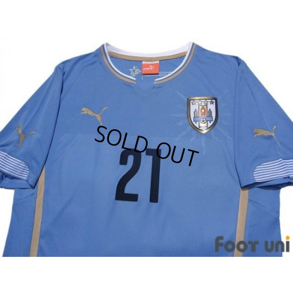 Photo3: Uruguay 2014 Home Shirt #21 Edinson Cavani
