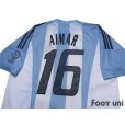 Photo4: Argentina 2002 Home Shirt #16 Aimar 2002 FIFA World Cup Korea Japan Patch/Badge
