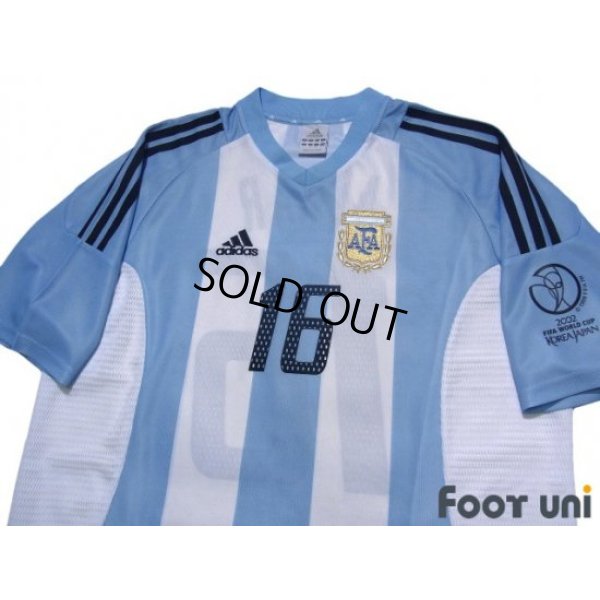 Photo3: Argentina 2002 Home Shirt #16 Aimar 2002 FIFA World Cup Korea Japan Patch/Badge
