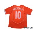 Photo2: Netherlands Euro 2004 Home Shirt #10 Van Nistelrooy (2)