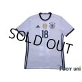 Germany Euro 2016 Home Shirt #18 Kroos FIFA World Champions 2014 Patch/Badge