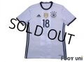 Germany Euro 2016 Home Shirt #18 Kroos FIFA World Champions 2014 Patch/Badge