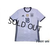 Germany Euro 2016 Home Shirt #18 Kroos FIFA World Champions 2014 Patch/Badge