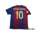 Photo2: FC Barcelona 2006-2007 Home Shirt #10 Ronaldinho LFP Patch/Badge (2)