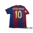 Photo2: FC Barcelona 2006-2007 Home Shirt #10 Ronaldinho LFP Patch/Badge (2)
