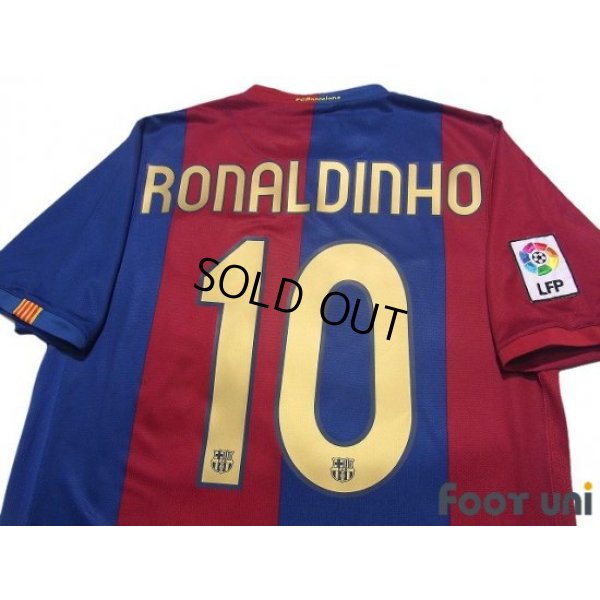 Photo4: FC Barcelona 2006-2007 Home Shirt #10 Ronaldinho LFP Patch/Badge