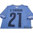 Photo4: Uruguay 2014 Home Shirt #21 Edinson Cavani