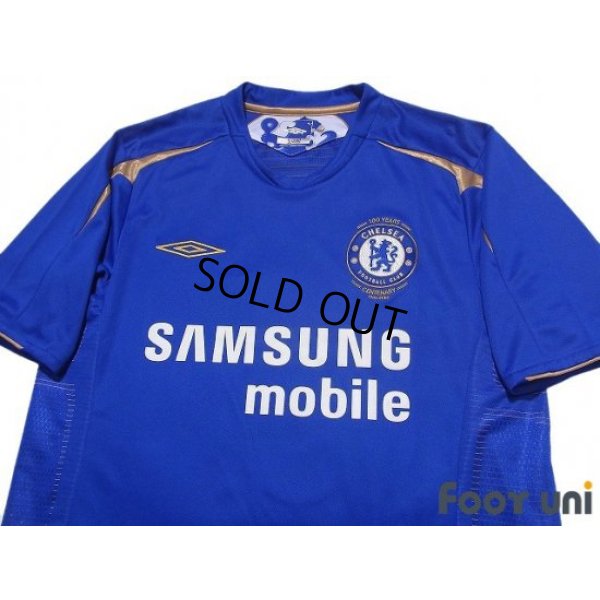 Photo3: Chelsea 2005-2006 Home Centenario Shirt #9 Hernan Crespo 