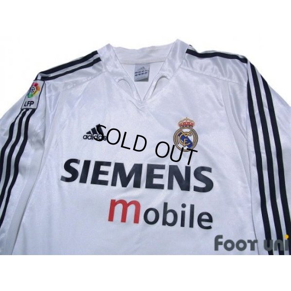Photo3: Real Madrid 2004-2005 Home Long Sleeve Shirt LFP Patch/Badge