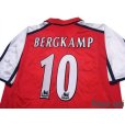 Photo4: Arsenal 2000-2002 Home Shirt #10 Dennis Bergkamp (4)