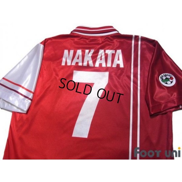 Photo4: Perugia 1998-1999 Home Shirt #7 Hidetoshi Nakata Lega Calcio Patch/Badge