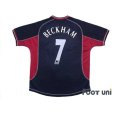 Photo2: Manchester United 2000-2001 Third Shirt #7 Beckham (2)