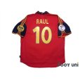 Photo2: Spain Euro 2000 Home Shirt #10 Raul UEFA Euro 2000 Patch/Badge UEFA Fair Play Patch/Badge (2)