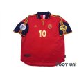 Photo1: Spain Euro 2000 Home Shirt #10 Raul UEFA Euro 2000 Patch/Badge UEFA Fair Play Patch/Badge (1)