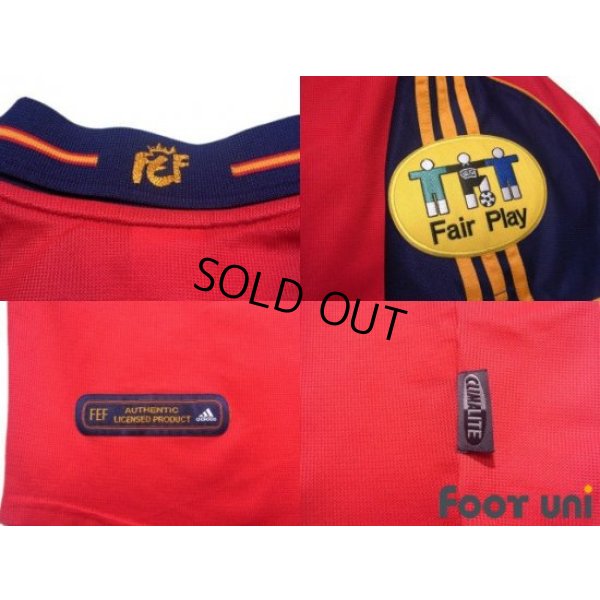 Photo8: Spain Euro 2000 Home Shirt #10 Raul UEFA Euro 2000 Patch/Badge UEFA Fair Play Patch/Badge