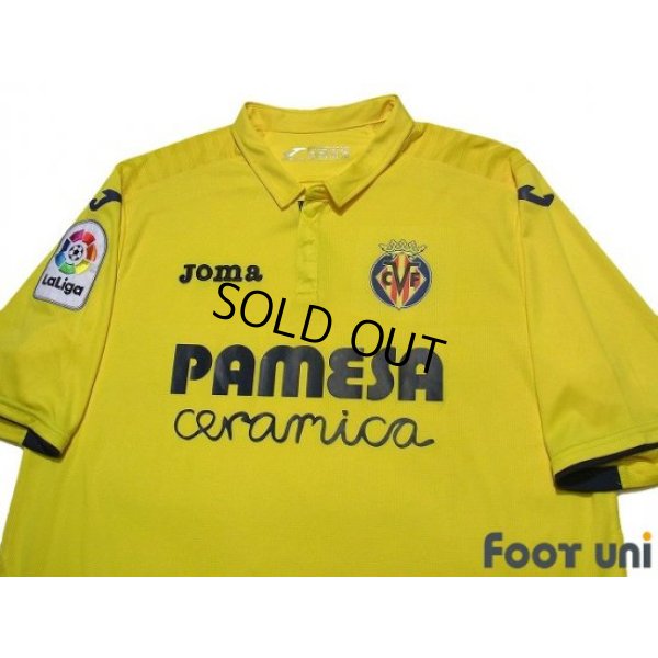 Photo3: Villarreal 2017-2018 Home Shirt La Liga Patch/Badge