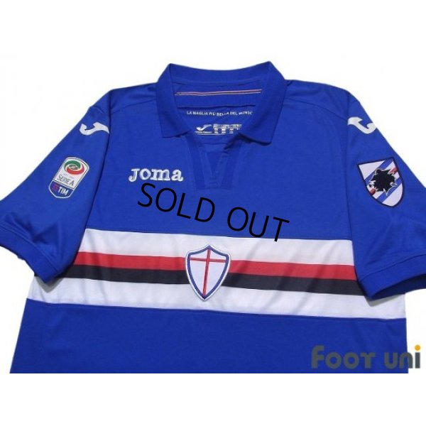 Photo3: Sampdoria 2017-2018 Home Shirt Serie A Tim Patch/Badge