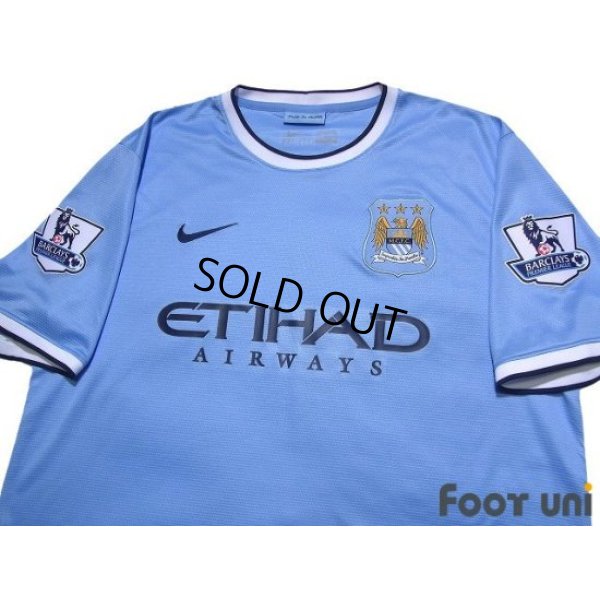 Photo3: Manchester City 2013-2014 Home Shirt Jersey BARCLAYS PREMIER LEAGUE Patch/Badge