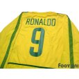 Photo4: Brazil 2002 Home Authentic Long Sleeve Shirt Jersey #9 Ronaldo