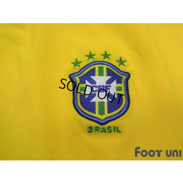 Photo6: Brazil 2002 Home Authentic Long Sleeve Shirt Jersey #9 Ronaldo