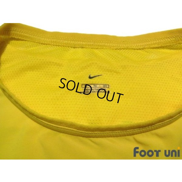 Photo5: Brazil 2002 Home Authentic Long Sleeve Shirt Jersey #9 Ronaldo