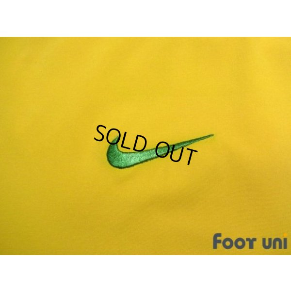 Photo7: Brazil 2002 Home Authentic Long Sleeve Shirt Jersey #9 Ronaldo