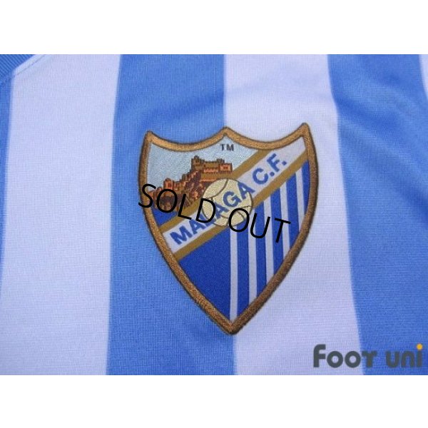 Photo4: Malaga 2014-2015 Home Shirt Jersey 110th Anniversary Model LFP Patch/Badge