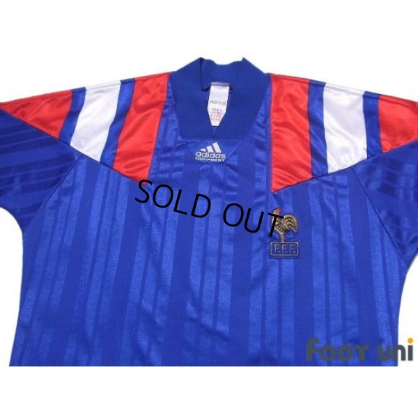 Photo3: France Euro 1992 Home Shirt Jersey