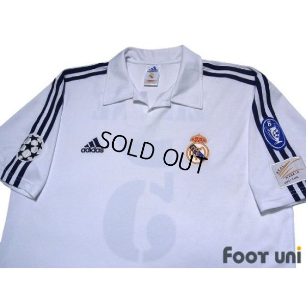 Photo3: Real Madrid 2001-2002 Home Centenario Shirt Jersey #5 Zidane Champions League Model Centennial Patch/Badge