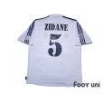 Photo2: Real Madrid 2001-2002 Home Centenario Shirt Jersey #5 Zidane Champions League Model Centennial Patch/Badge (2)