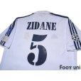 Photo4: Real Madrid 2001-2002 Home Centenario Shirt Jersey #5 Zidane Champions League Model Centennial Patch/Badge