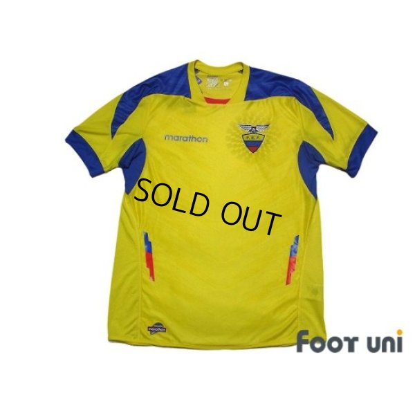 Photo1: Ecuador 2014 Home Shirt Jersey FIFA World Cup Brasil Model w/tags