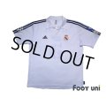 Real Madrid 2001-2002 Home Centenario Shirt Jersey #5 Zidane Champions League Model Centennial Patch/Badge