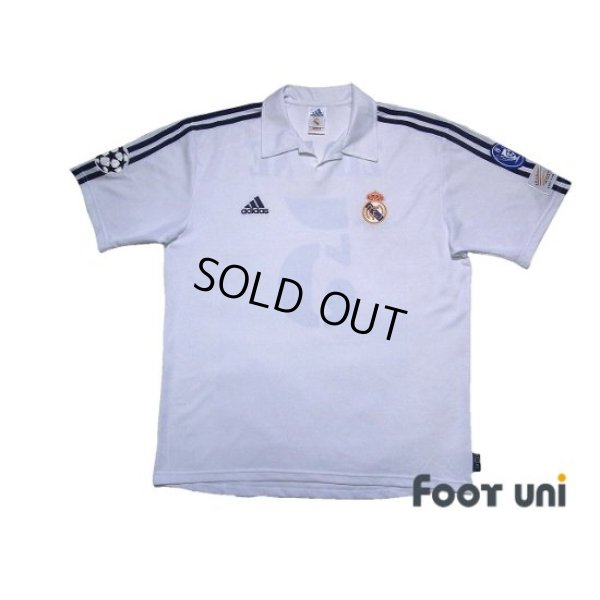 Photo1: Real Madrid 2001-2002 Home Centenario Shirt Jersey #5 Zidane Champions League Model Centennial Patch/Badge