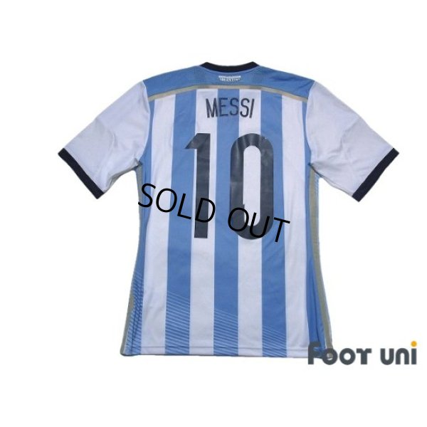 Photo2: Argentina 2014 Home Shirt #10 Messi FIFA World Cup Brazil Model