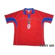 Photo1: Costa Rica 2002 Home Shirt Jersey #9 Paulo Wanchope FIFA World Cup Korea Japan Model (1)