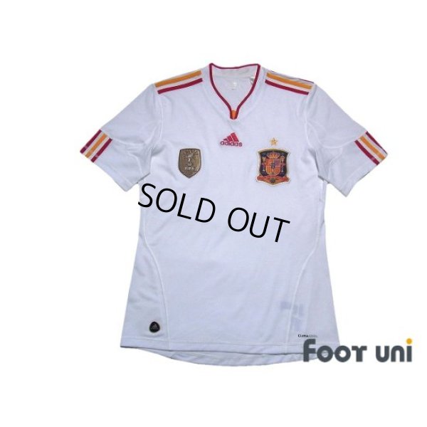 Photo1: Spain 2011 Away Shirt Jersey FIFA World Champions 2010 Patch/Badge